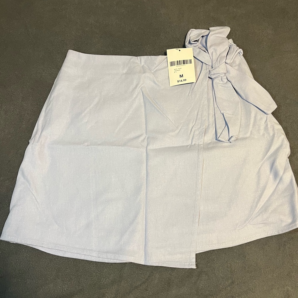 Forever 21 Periwinkle/Purple Wrap Flowy Mini Skirt